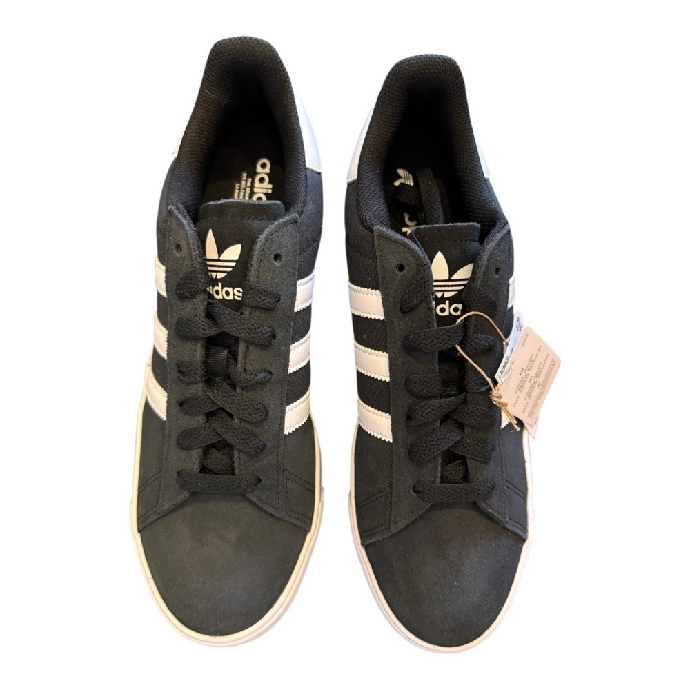 adidas Originals Campus Vulcanized Casual Shoes in Black/White/Gum NIB - Picture 2 of 9